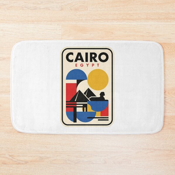 Item preview, Cairo Egypt Vintage Geometric Pyramids Travel Poster designed and sold by k3rstman1.