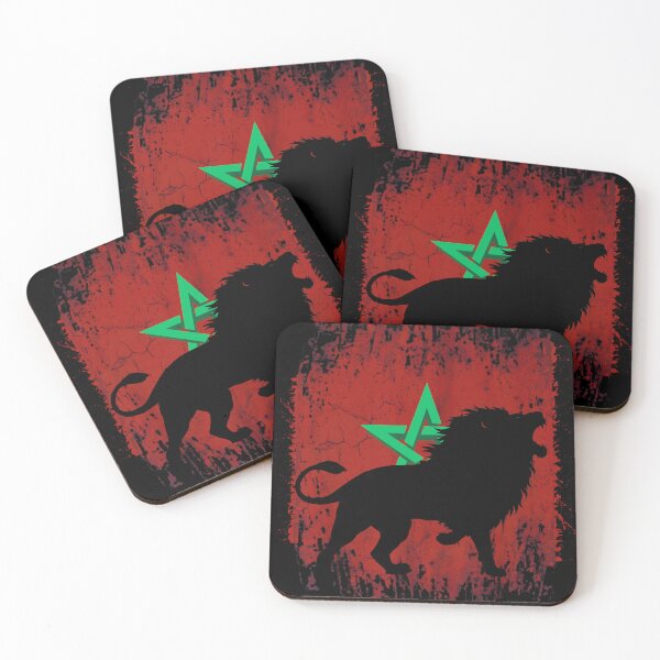 Item preview, Moroccan Lion Patriotic Flag Heritage Distressed designed and sold by Majnon8bp.