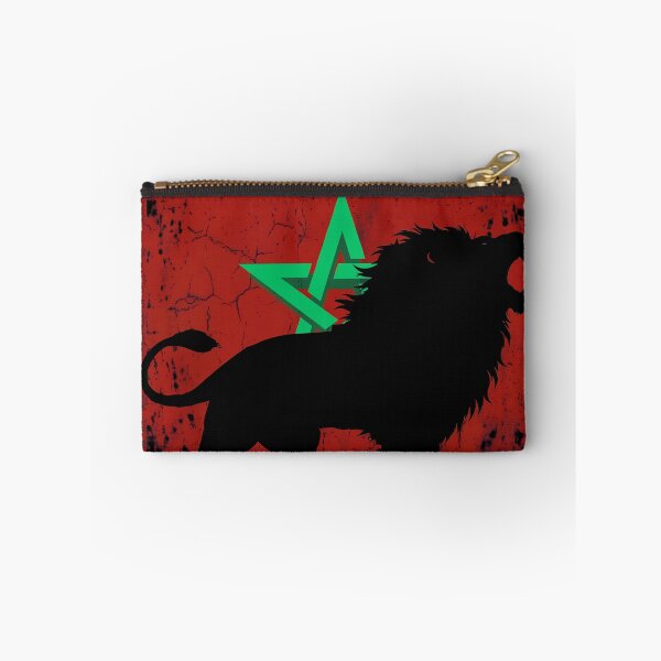 Item preview, Moroccan Lion Patriotic Flag Heritage Distressed designed and sold by Majnon8bp.