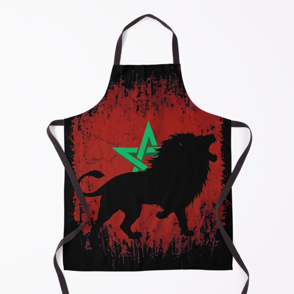 Item preview, Moroccan Lion Patriotic Flag Heritage Distressed designed and sold by Majnon8bp.