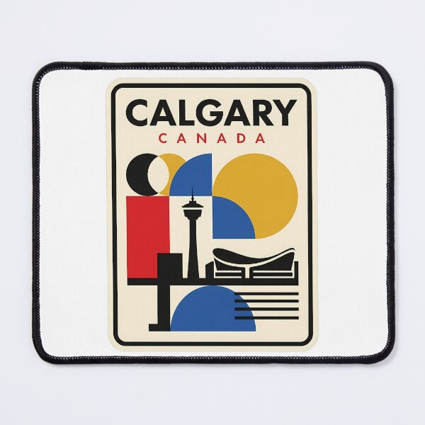 Item preview, Calgary Canada Mid Century Modern Cityscape designed and sold by k3rstman1.