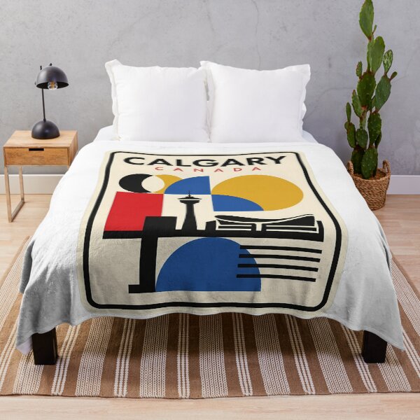 Item preview, Calgary Canada Mid Century Modern Cityscape designed and sold by k3rstman1.