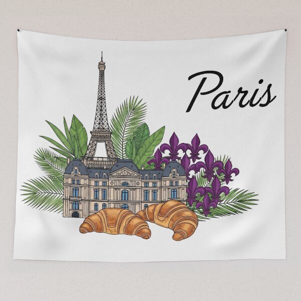 Item preview, Paris Watercolor Escape designed and sold by PixorStudio.