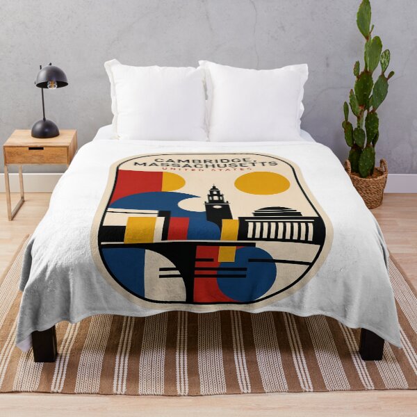 Item preview, Cambridge Massachusetts Retro Geometric Skyline Travel designed and sold by k3rstman1.