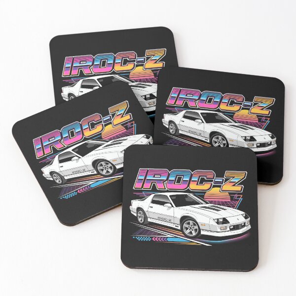 Item preview, 1985 Camaro IROC-Z White Retro Sunset Outrun Coupe designed and sold by Off-Road-Zone.