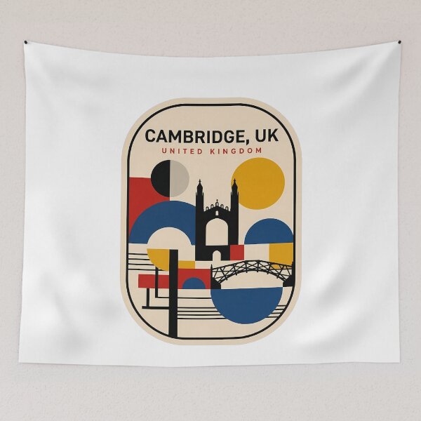 Item preview, Cambridge United Kingdom Bauhaus Geometric Skyline designed and sold by k3rstman1.