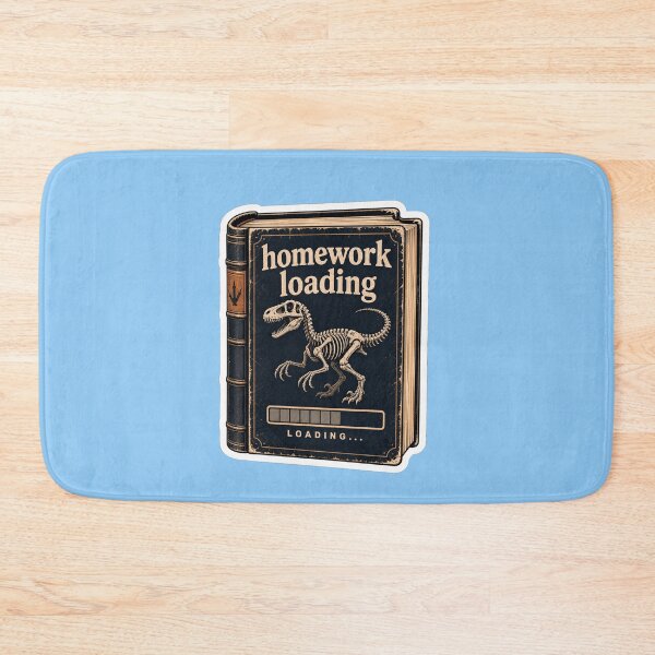 Item preview, Velociraptor Skeleton Print Homework Loading designed and sold by logicfun.