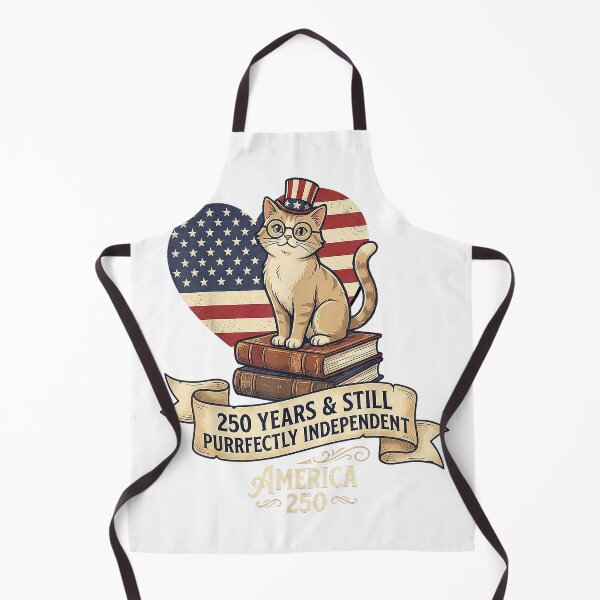 Item preview, 250 Anniversary USA Shirt Book Cute Cat 4th of July T-Shirt designed and sold by DArtfulStudio.