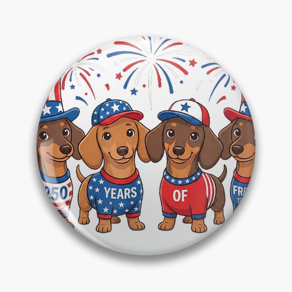 Item preview, 250 Anniversary USA Shirt Dog Dachshund 4th of July T-Shirt designed and sold by DArtfulStudio.