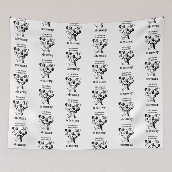 Item preview, Dumbbell Knight - It is the Obligiation of Every Good Man to Be Strong! designed and sold by MtnSmithy.