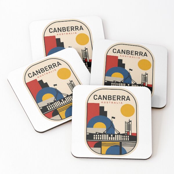 Item preview, Canberra Australia Retro Geometric Parliament House designed and sold by k3rstman1.