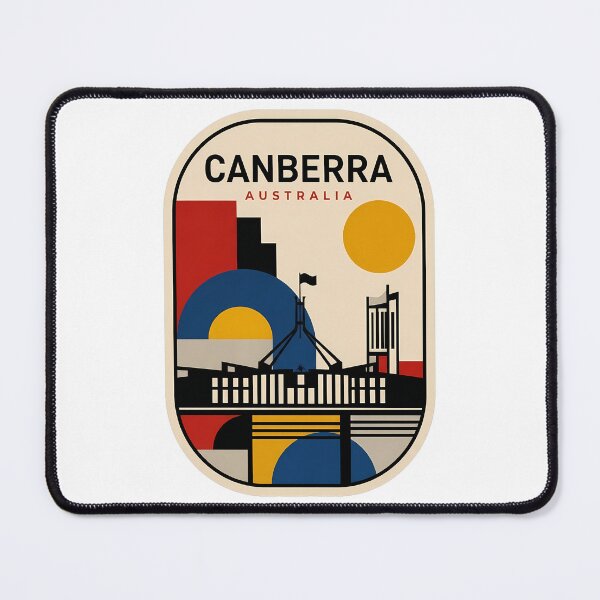 Item preview, Canberra Australia Retro Geometric Parliament House designed and sold by k3rstman1.