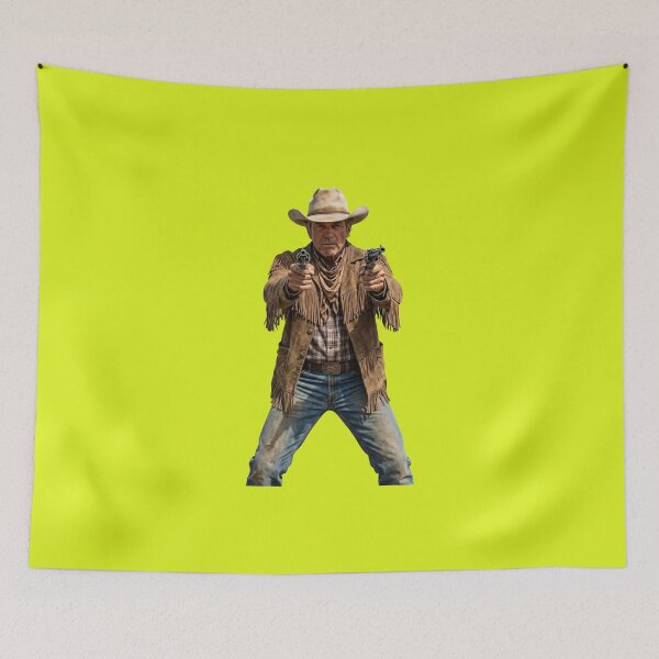 Item preview, Vintage Wild West Cowboy Gunslinger Illustration designed and sold by Utopian-Magic.