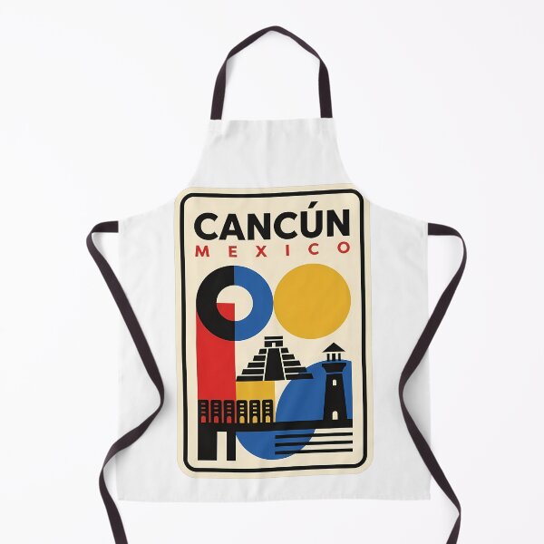 Item preview, Vintage Geometric Cancun Mexico Travel Poster designed and sold by k3rstman1.