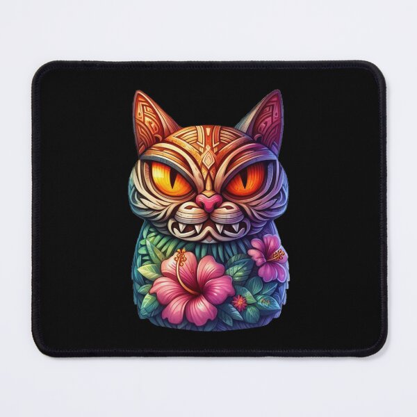 Item preview, Vibrant Tiki Mask Cat designed and sold by CAutumnTrapp.