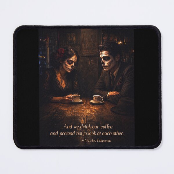 Item preview, Coffee and Pretend — Día de los Muertos Couple in Candlelight — Bukowski designed and sold by Contrast-Factory.
