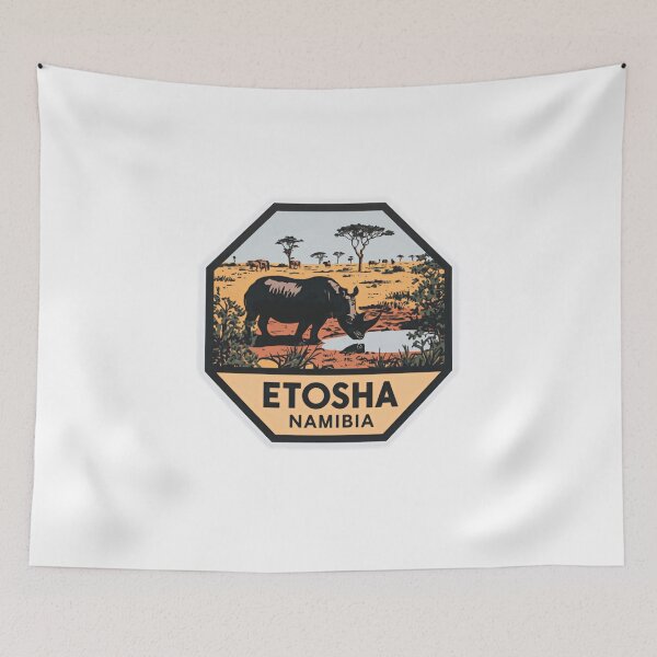 Item preview, Etosha Namibia Rhino Safari Travel Wildlife National Park designed and sold by Simsimah26Parks.