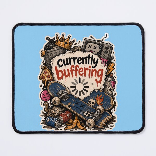 Item preview, King of Trash Currently Buffering designed and sold by logicfun.