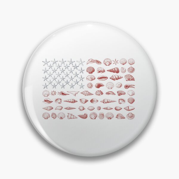 Item preview, Seashell USA Flag 4th of July for Men Women Kids Summer designed and sold by ZACK ART.