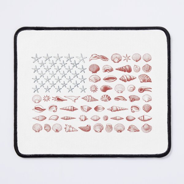 Item preview, Seashell USA Flag 4th of July for Men Women Kids Summer designed and sold by ZACK ART.
