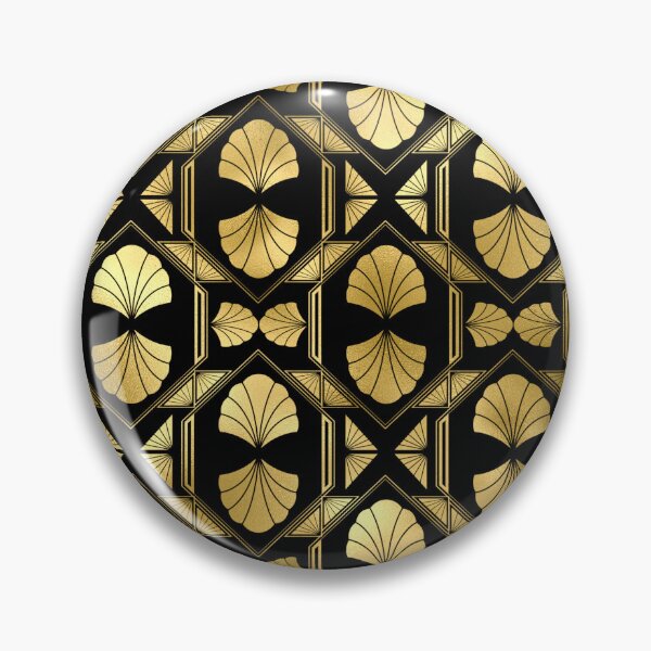 Item preview, Exquisite Art Deco Gold-Colored And Black Pattern  designed and sold by DEC02.