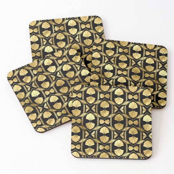 Item preview, Exquisite Art Deco Gold-Colored And Black Pattern  designed and sold by DEC02.