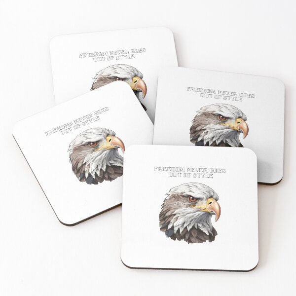 Item preview, Majestic Bald Eagle Head Illustration | Patriotic Wildlife Art | USA Freedom Eagle Portrait designed and sold by The Smartest Arts.