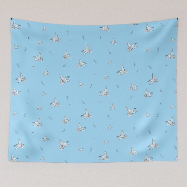 Item preview, Peaceful Doves Pattern (Patrón de Palomas en Paz) designed and sold by CeciReynaga.