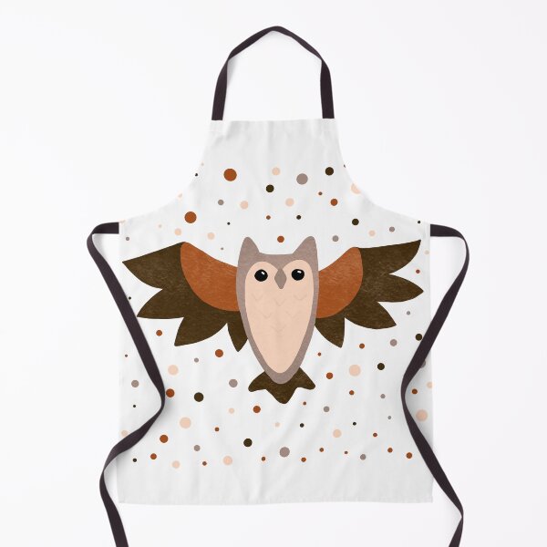 Item preview, Horned owl and dots designed and sold by Ana Gorozpe.