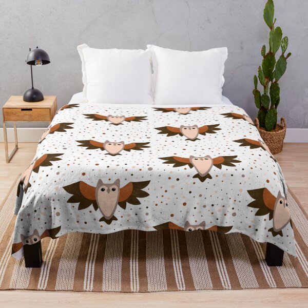 Item preview, Horned owl and dots designed and sold by Ana Gorozpe.