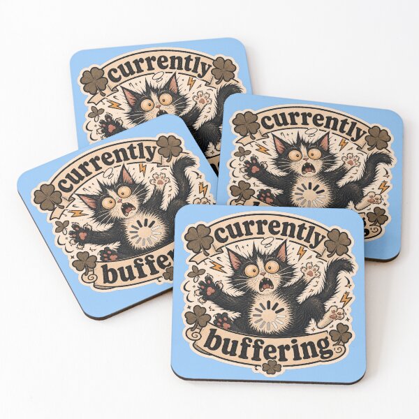 Item preview, Vintage lucky clover Currently Buffering designed and sold by logicfun.