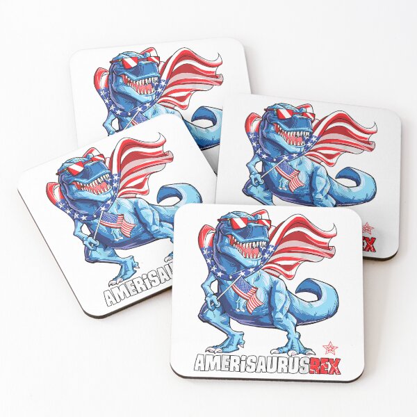 Item preview, Dinosaur 4th of July Boys Girls Men Amerisaurus T Rex Funny T-Shirt Small designed and sold by KTY-NUSS.