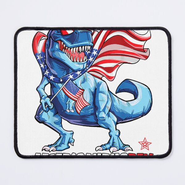 Item preview, Dinosaur 4th of July Boys Girls Men Amerisaurus T Rex Funny T-Shirt Small designed and sold by KTY-NUSS.
