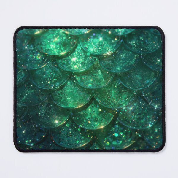 Item preview, Sparkly Green Mermaid Print designed and sold by SeaStarMermaids.