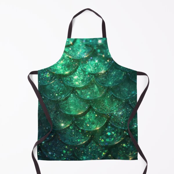Item preview, Sparkly Green Mermaid Print designed and sold by SeaStarMermaids.