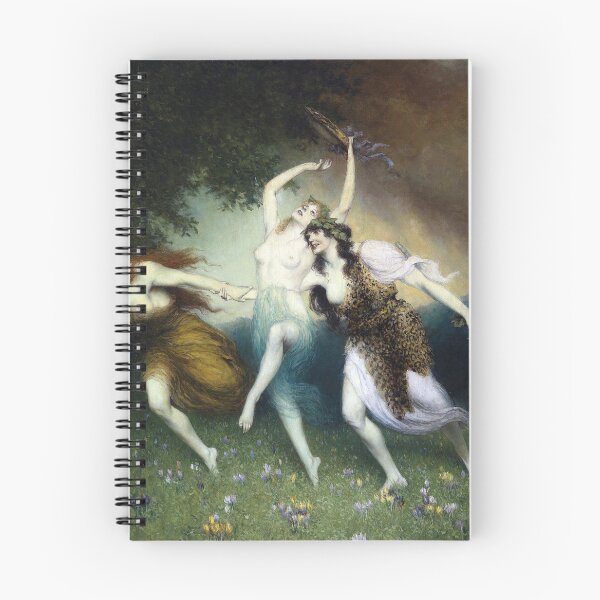 Item preview, Fleeing Nymphs - Ferdinand Leeke designed and sold by forgottenbeauty.