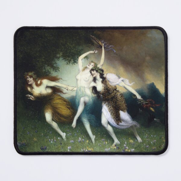Item preview, Fleeing Nymphs - Ferdinand Leeke designed and sold by forgottenbeauty.