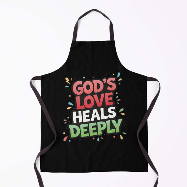 Item preview, God’s Love Heals Deeply – Christian Restoration Quote designed and sold by Verse & Vibes.
