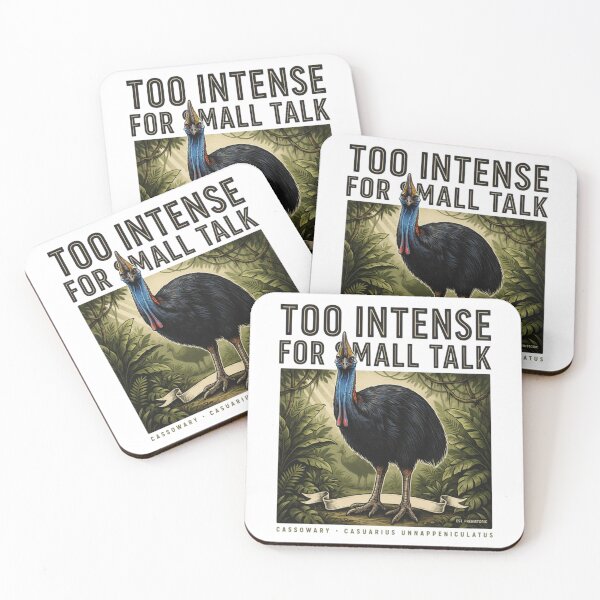 Item preview, Cassowary Too Intense For Small Talk Exotic Bird Lover Gift designed and sold by Max Store.