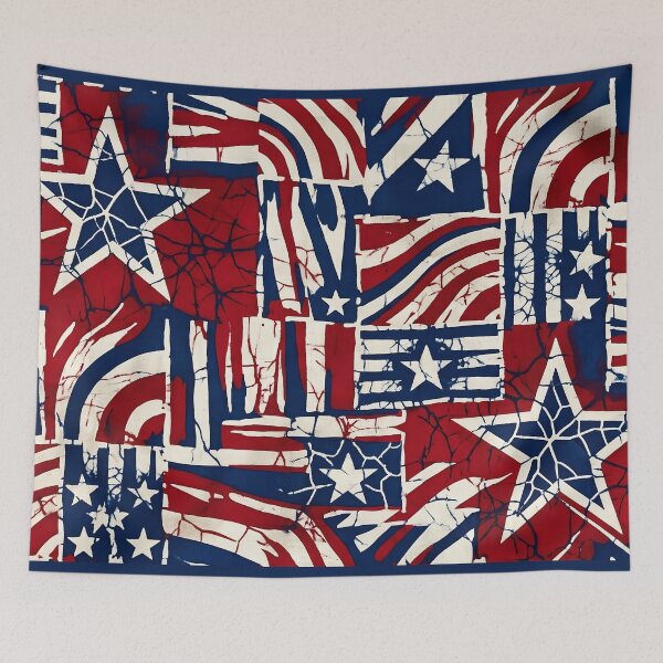 Item preview, Stars and Stripes Wax Resist designed and sold by LibertyForge-Co.
