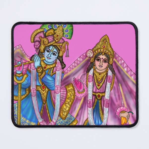Item preview, Radha Krishna Artwork | Divine Hindu Spiritual Digital Illustration designed and sold by Harshit_Digital_Arts.