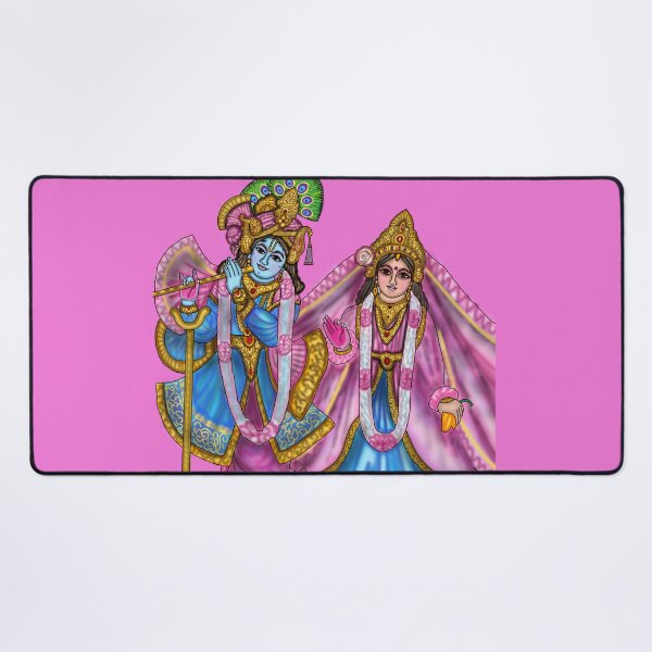 Item preview, Radha Krishna Artwork | Divine Hindu Spiritual Digital Illustration designed and sold by Harshit_Digital_Arts.