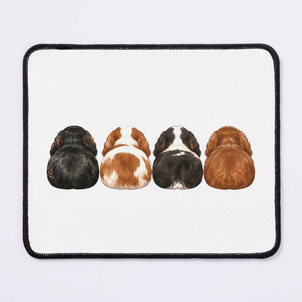 Item preview, Cavalier King Charles Spaniel Loaf Squad | Four Colors Cute Dog Watercolor Art designed and sold by SakuraWaStyle.