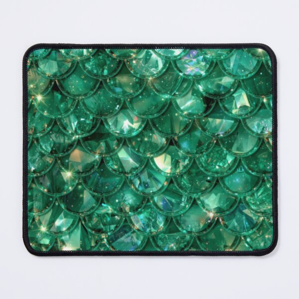 Item preview, Shiny Green Mermaid Print designed and sold by SeaStarMermaids.