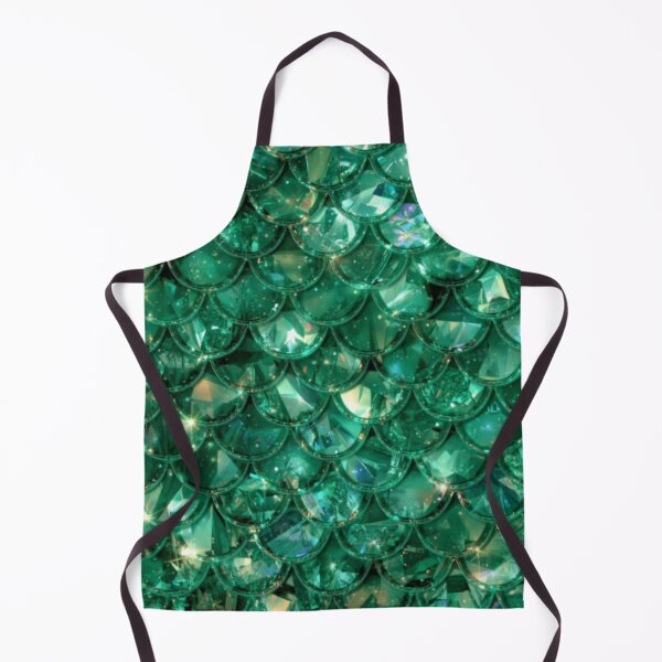 Item preview, Shiny Green Mermaid Print designed and sold by SeaStarMermaids.