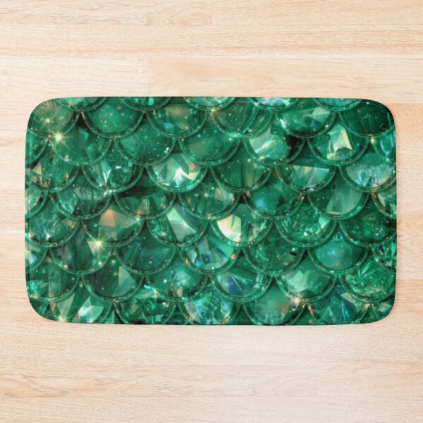 Item preview, Shiny Green Mermaid Print designed and sold by SeaStarMermaids.