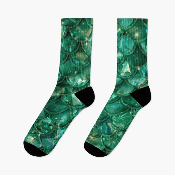 Item preview, Shiny Green Mermaid Print designed and sold by SeaStarMermaids.