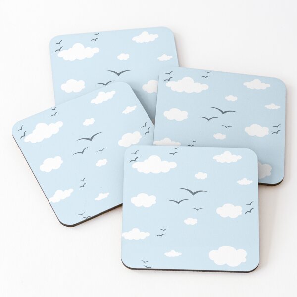 Item preview, Soft Clouds and Birds designed and sold by CeciReynaga.