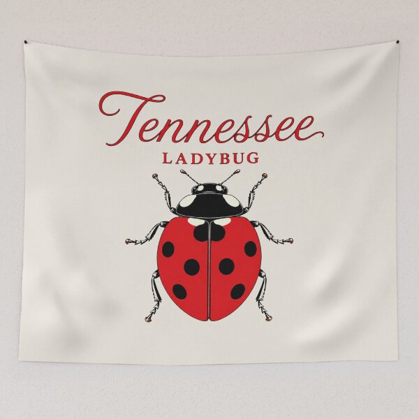 Item preview, Tennessee Ladybug State Insect Retro Poster designed and sold by The-Drip-Studio.