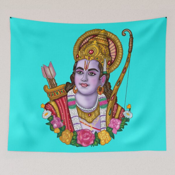 Item preview, Lord Rama Artwork | Sacred Hindu Digital Painting Illustration designed and sold by Harshit_Digital_Arts.